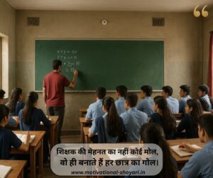 Motivational Shayari on Teacher